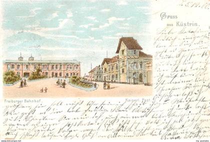 Kuestrin Cuestrin Ostbrandenburg Kostrzyn PL Freiburger Bahnhof