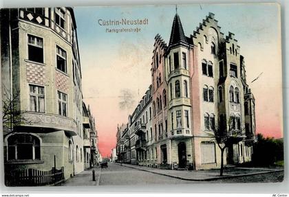 Küstrin Kostrzyn nad Odra 1915 - Markgrafenstraße Neustadt - 13633574