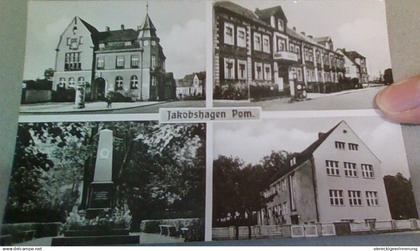 ! moderne s/w Ansichtskarte Jakobshagen in Pommern