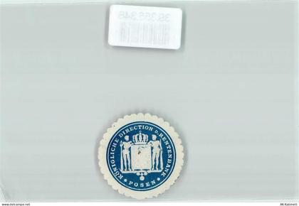 Posen Poznan Siegelmarke Königliche Direction d. Rentenbank Posen - 39355346