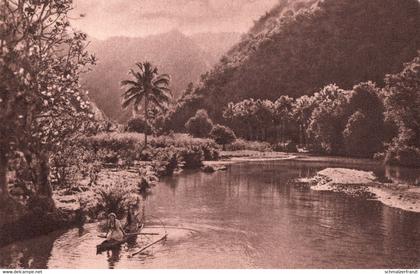 CPA AK Missions d Oceanie Au fil de eau Polynesie francaise Porinetia Farani Tahiti Otahaiti Papeete Oceania Polynesia