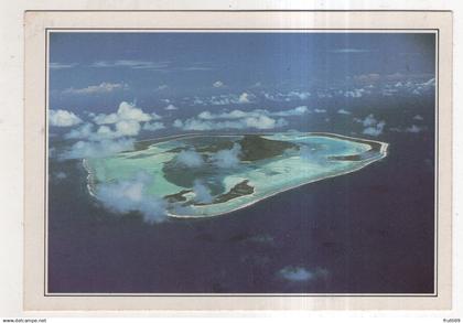 AK 235717 FRENCH POLYNESIA - Maupiti - L'ile vue d'avion