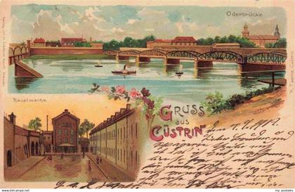 Cuestrin-Neustadt Kuestrin Ostbrandenburg Kostrzyn PL Panorama Oderbruecke Haupt