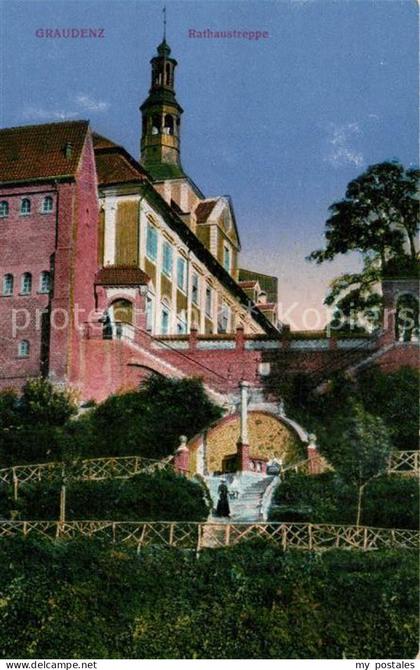 Graudenz Westpreussen Rathaustreppe
