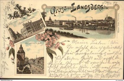 Landsberg Warthe Landsberg [Ostbrandenburg] Landesgerichtsgebaeude Marien Kirche