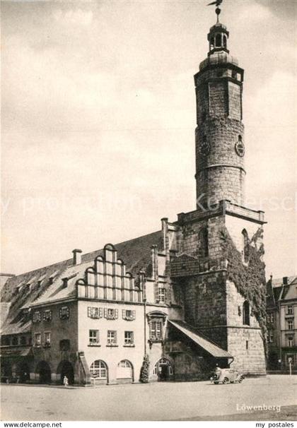 Loewenberg Niederschlesien Lwowek Slaski Altes Rathaus mit modernem Anbau