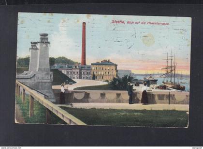 Polen Poland AK Stettin Hakenterasse 1912