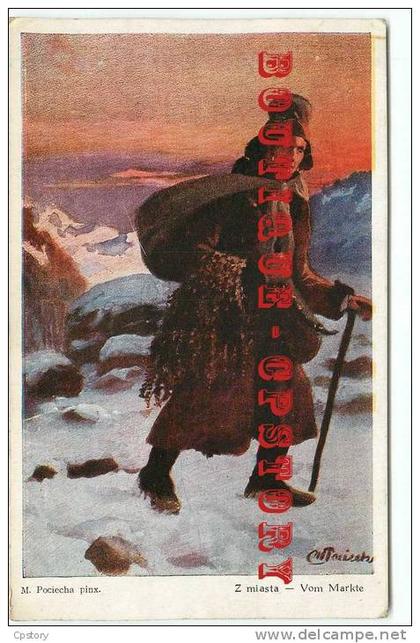 POLSKA - Z miasta  vom Markte - Polskie - Pologne - Dos Scané