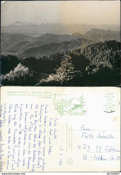 Postcard Polen Polska Polen / Polska BESKID SADECRY - Przebyba 1965