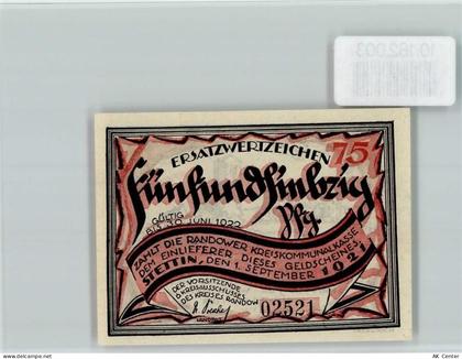 Stettin Szczecin - Notgeld Randow-Lied Löcknitz - 10182003