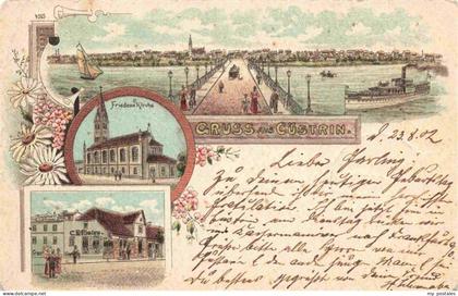 Cuestrin-Neustadt Kuestrin Ostbrandenburg Kostrzyn PL Panorama Friedenskirche Zi