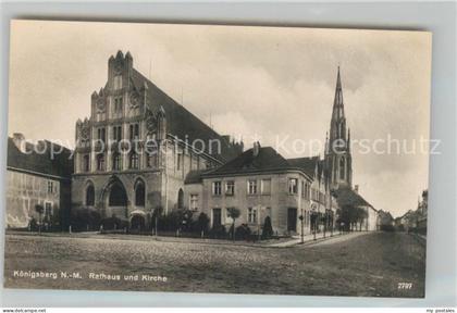 Koenigsberg Neumark Rathaus Kirche