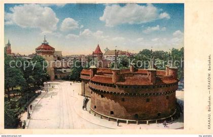 Krakau Krakow Barbakan
