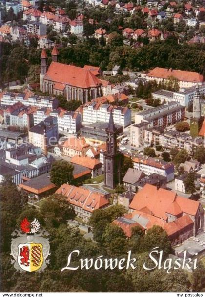 Lwowek Slaski Loewenberg Schlesien PL Widok z lotu ptaka