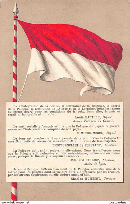 POLSKA Poland - Flaga Polski - Nakl. Polonia (Paryż, Francja)