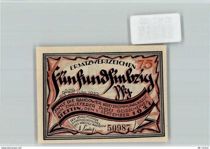 Stettin Szczecin - Notgeld Randow-Lied Löcknitz - 10182053