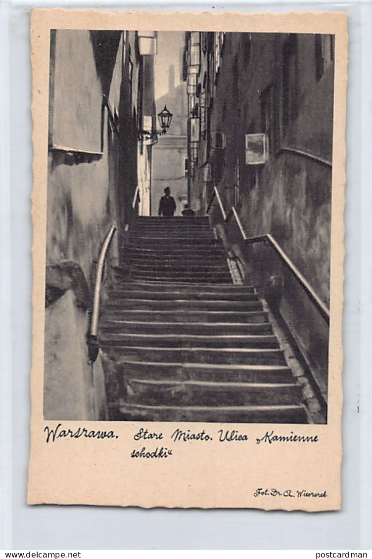 POLSKA Poland - WARSZAWA - Stare Miasto - Ulica Kamienne schodki - Publ. Polonia 262