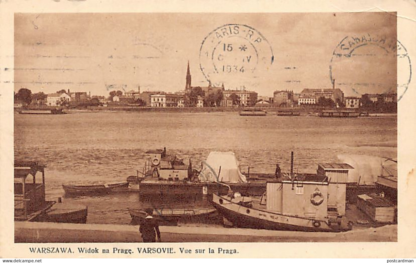 POLSKA Poland - WARSZAWA - Widok na Prage - Nakl. Polonia 65