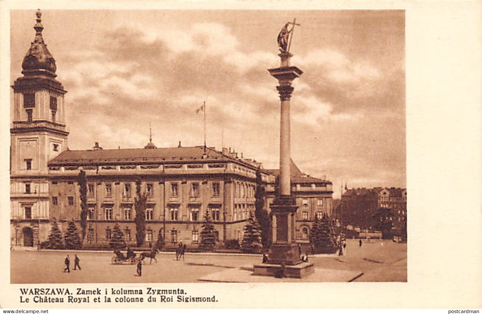 POLSKA Poland - WARSZAWA - Zamek i kolumna Zygmunta - Nakl. Polonia 122