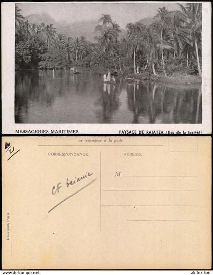 Französisch Polynesien PAYSAGE DE RAIATEA (lles de la Société).   1912