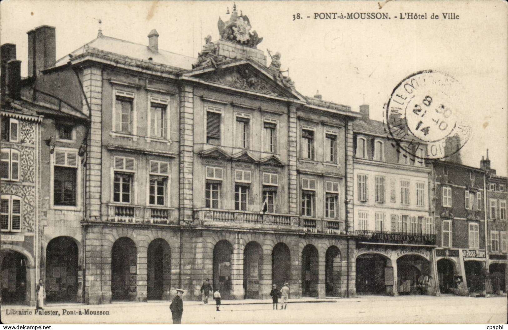 Pont a Mousson CPA L'hotel de ville