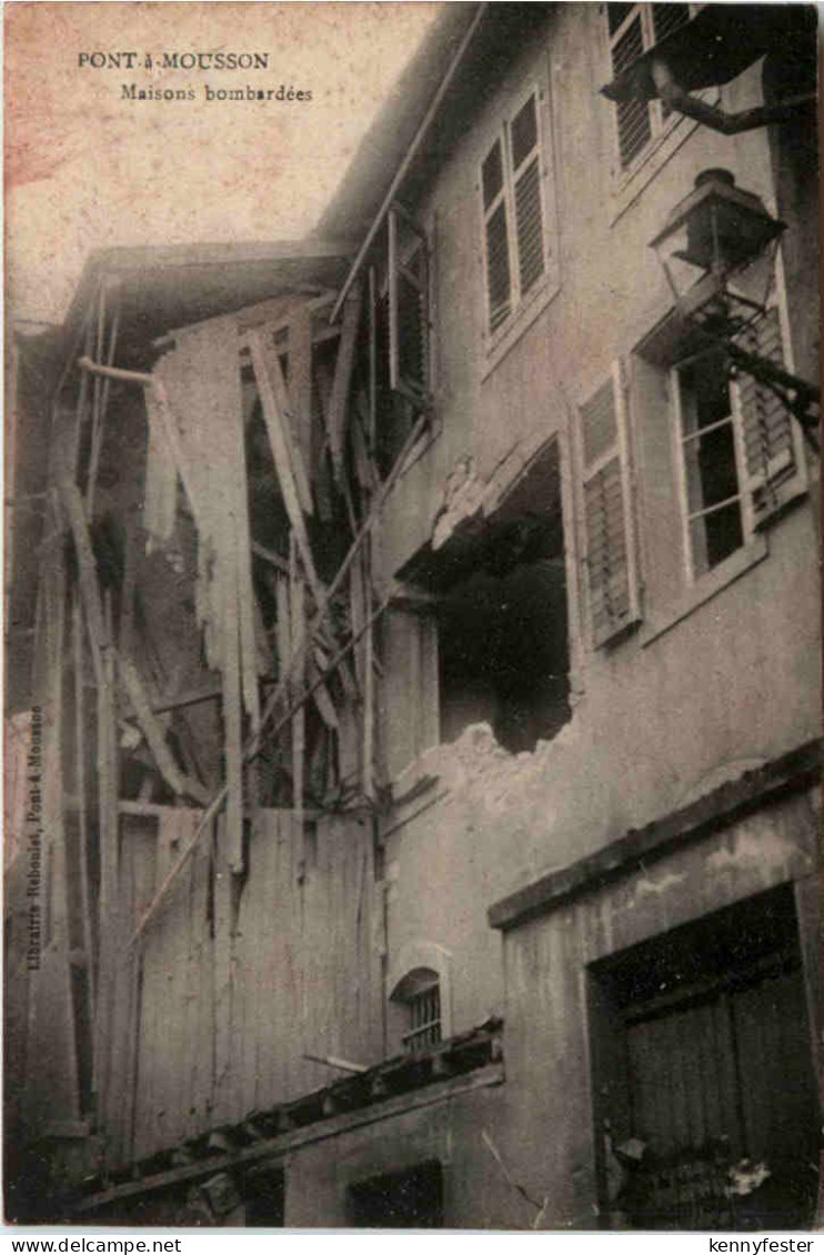 Pont a Mousson -- Maisons bombardees