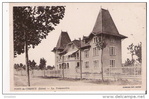 PONT DE CHERUY (ISERE) LA POUPONNIERE  1942