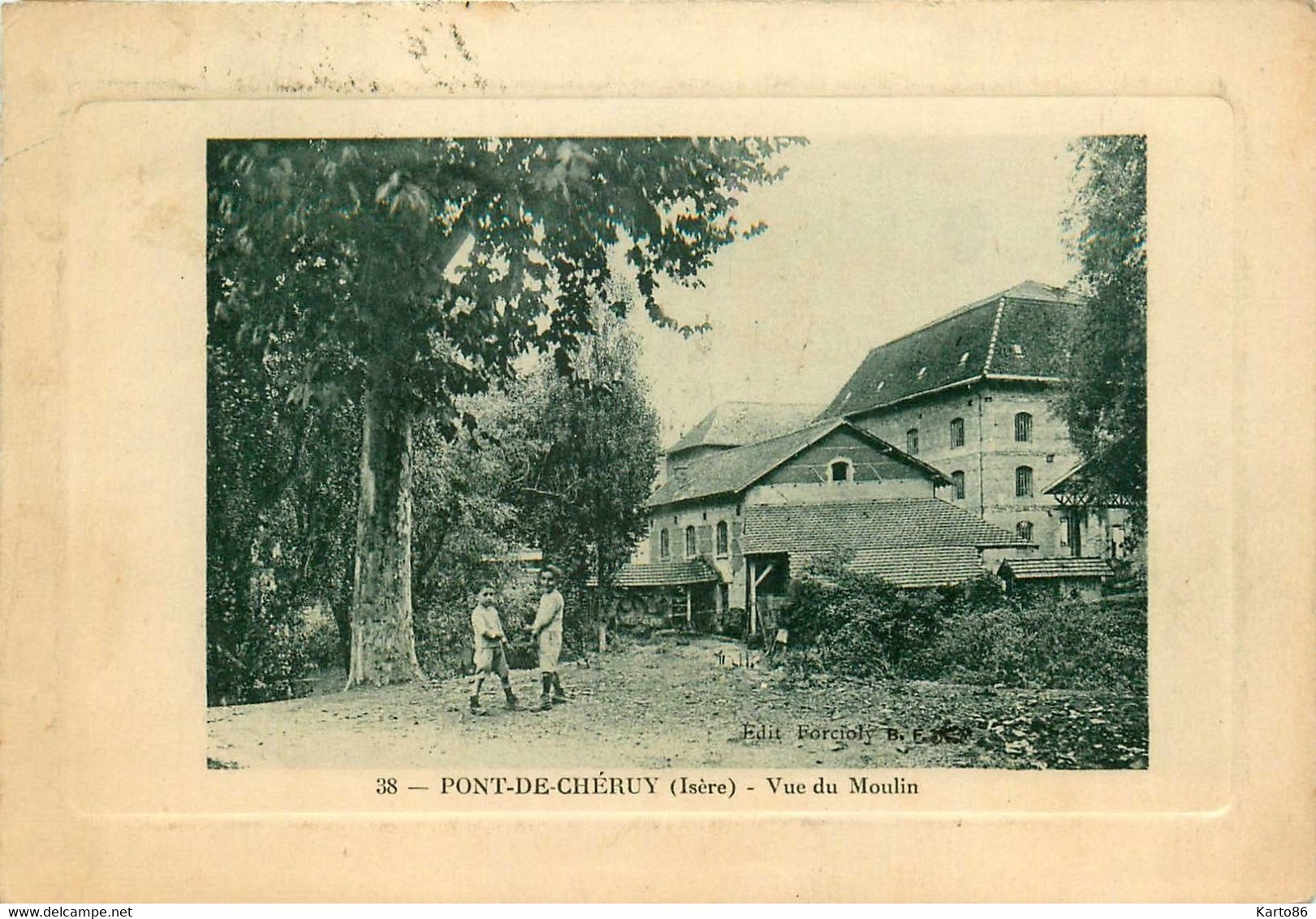 pont de chéruy * vue du moulin * minoterie