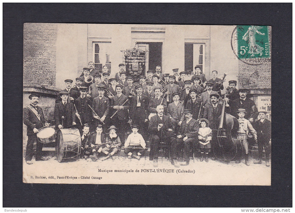 Pont l' Eveque (14) - Musique Municipale de Pont l' Eveque ( animée harmonie Ed. Barbier )