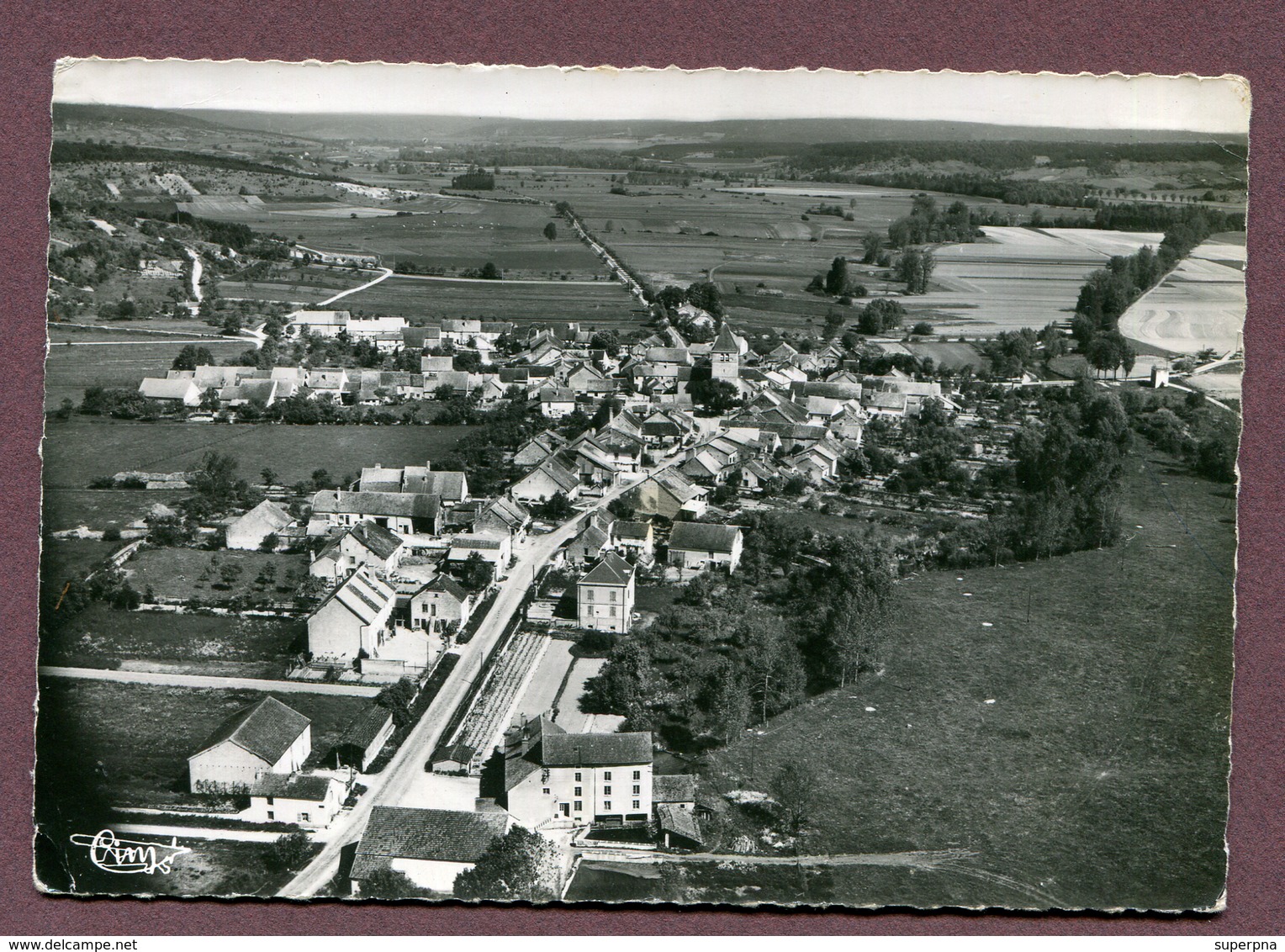 PONT-LA-VILLE  (52) : " VUE AERIENNE "