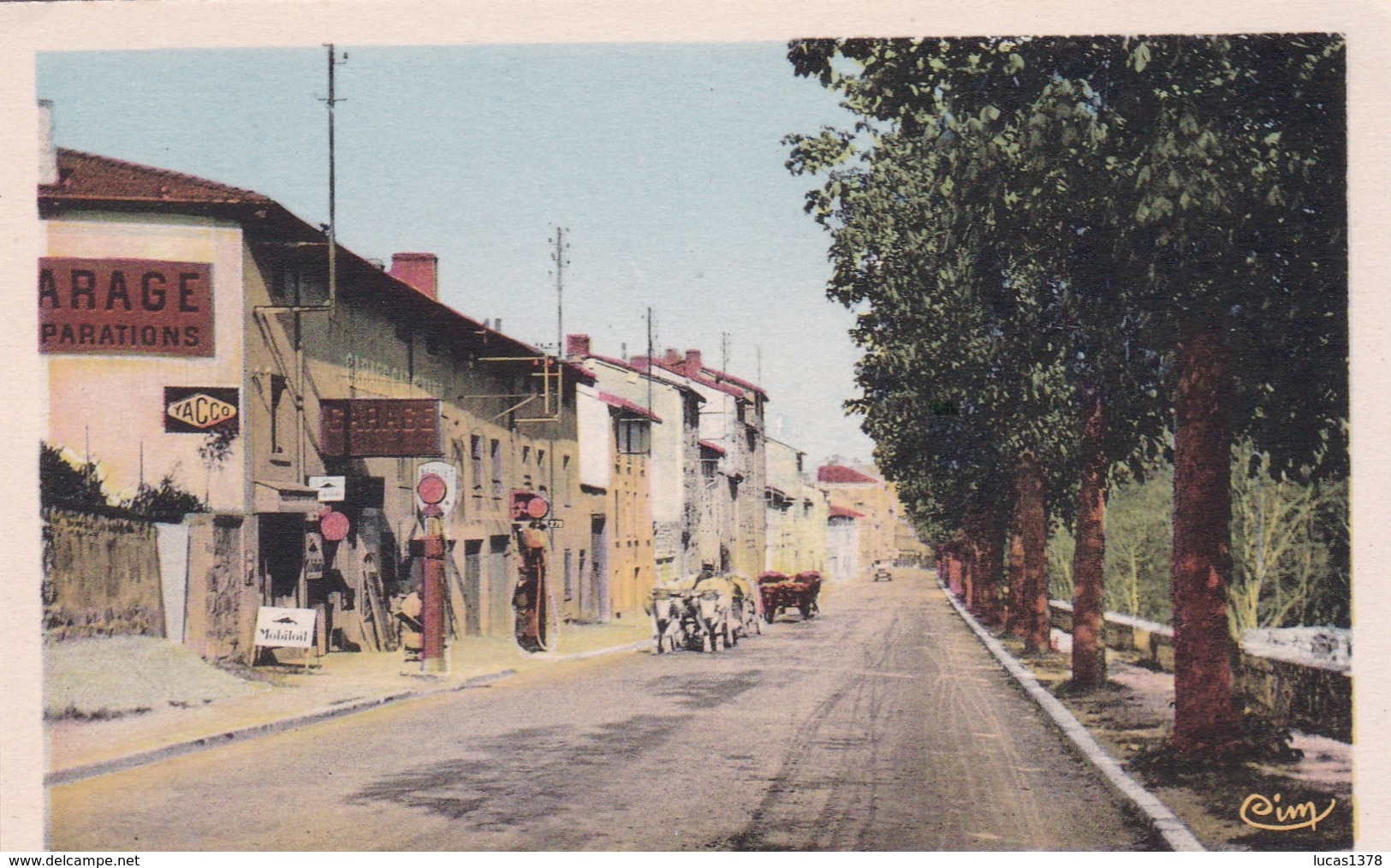 / PONTCHARRA SUR TURDINE / ROUTE DE TARARE/ / GARAGE / ATTELAGE BOEUFS