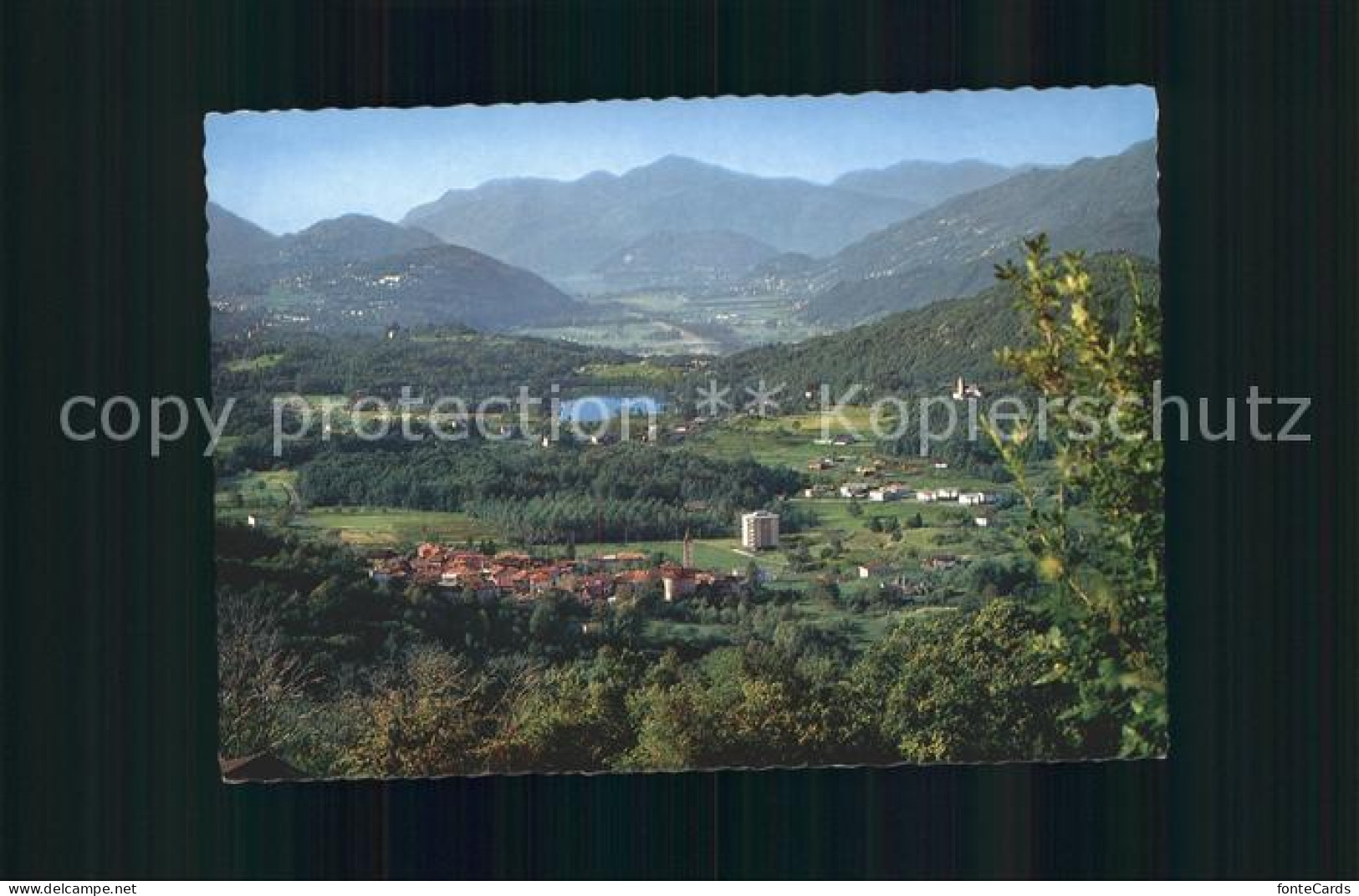 Ponte Capriasca mit Lago d`Origlio