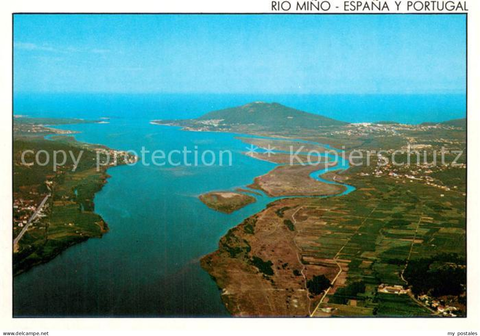 Pontevedra ES Fliegeraufnahme