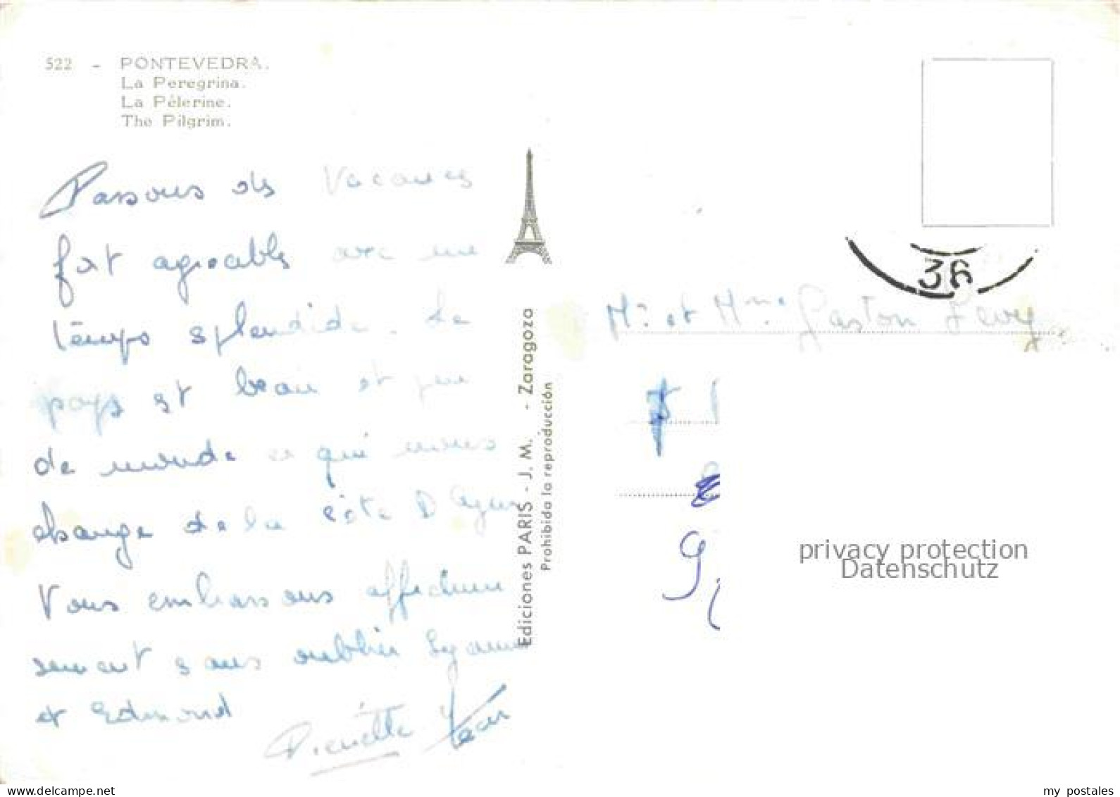 Pontevedra Galicia ES La Peregrina Chiesa Fontana