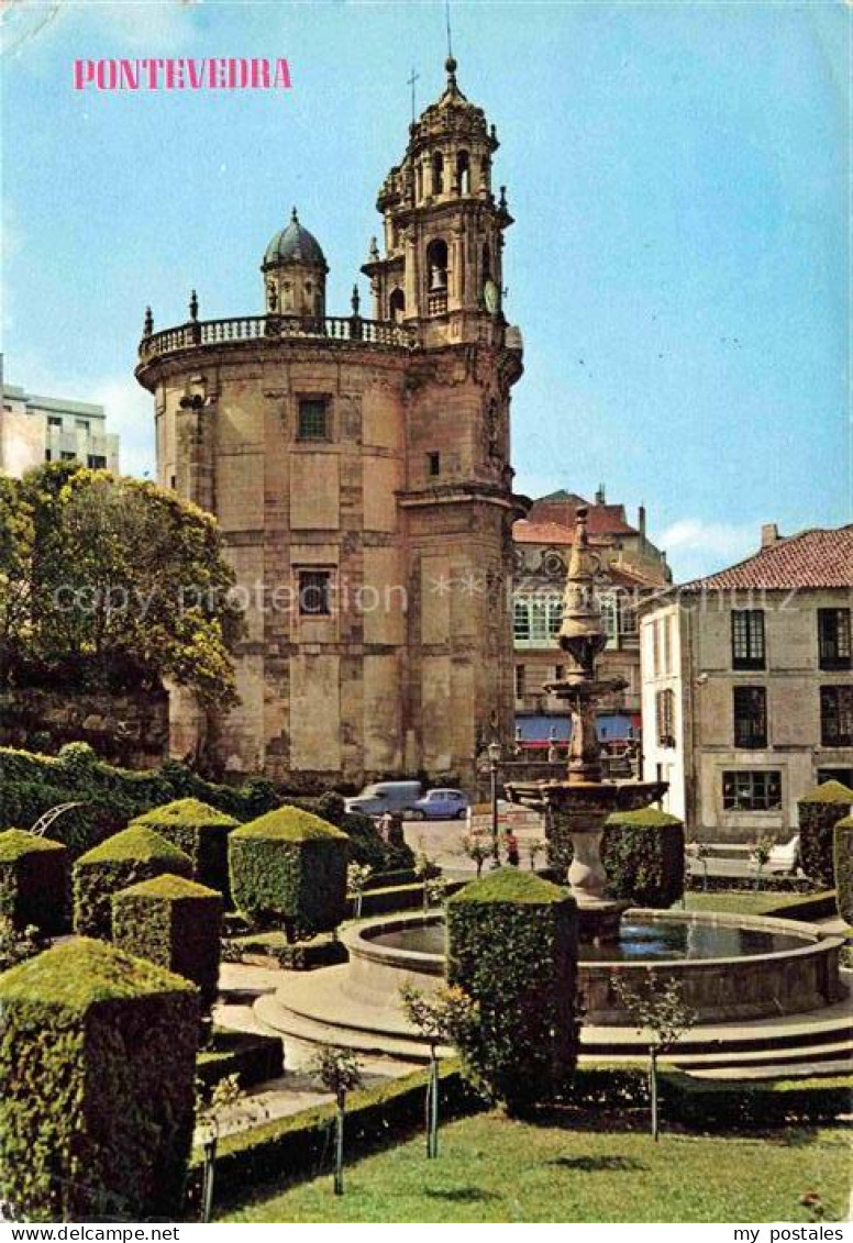 Pontevedra Galicia ES La Peregrina Chiesa Fontana