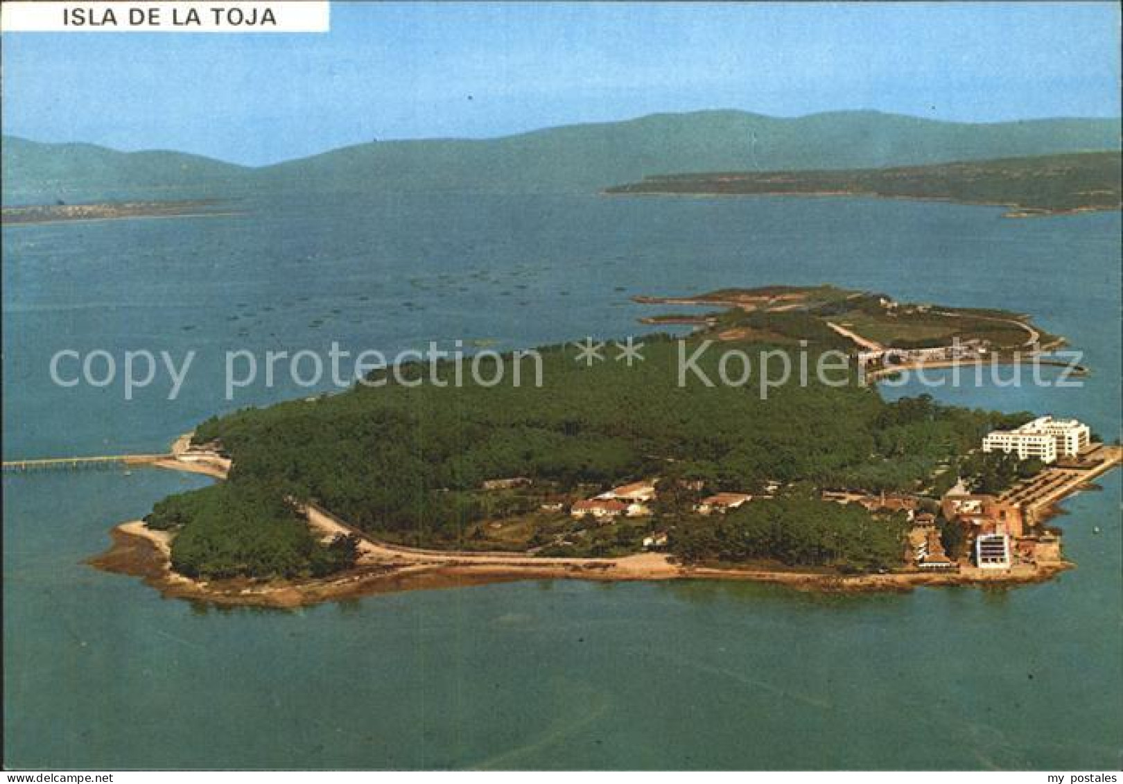 Pontevedra Isla de la Toja Vue aerienne