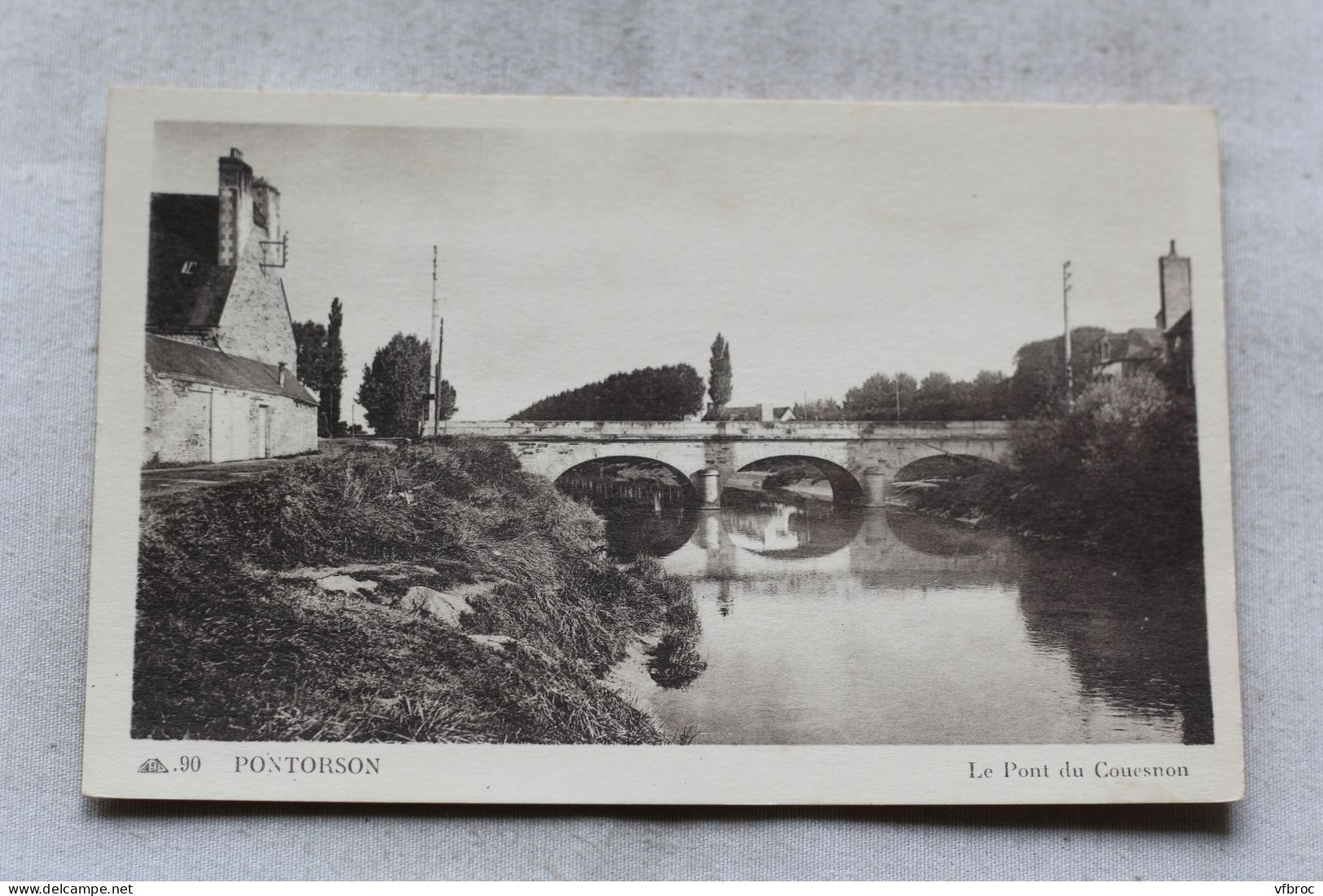 Pontorson, le pont du Couesnon, Manche 50