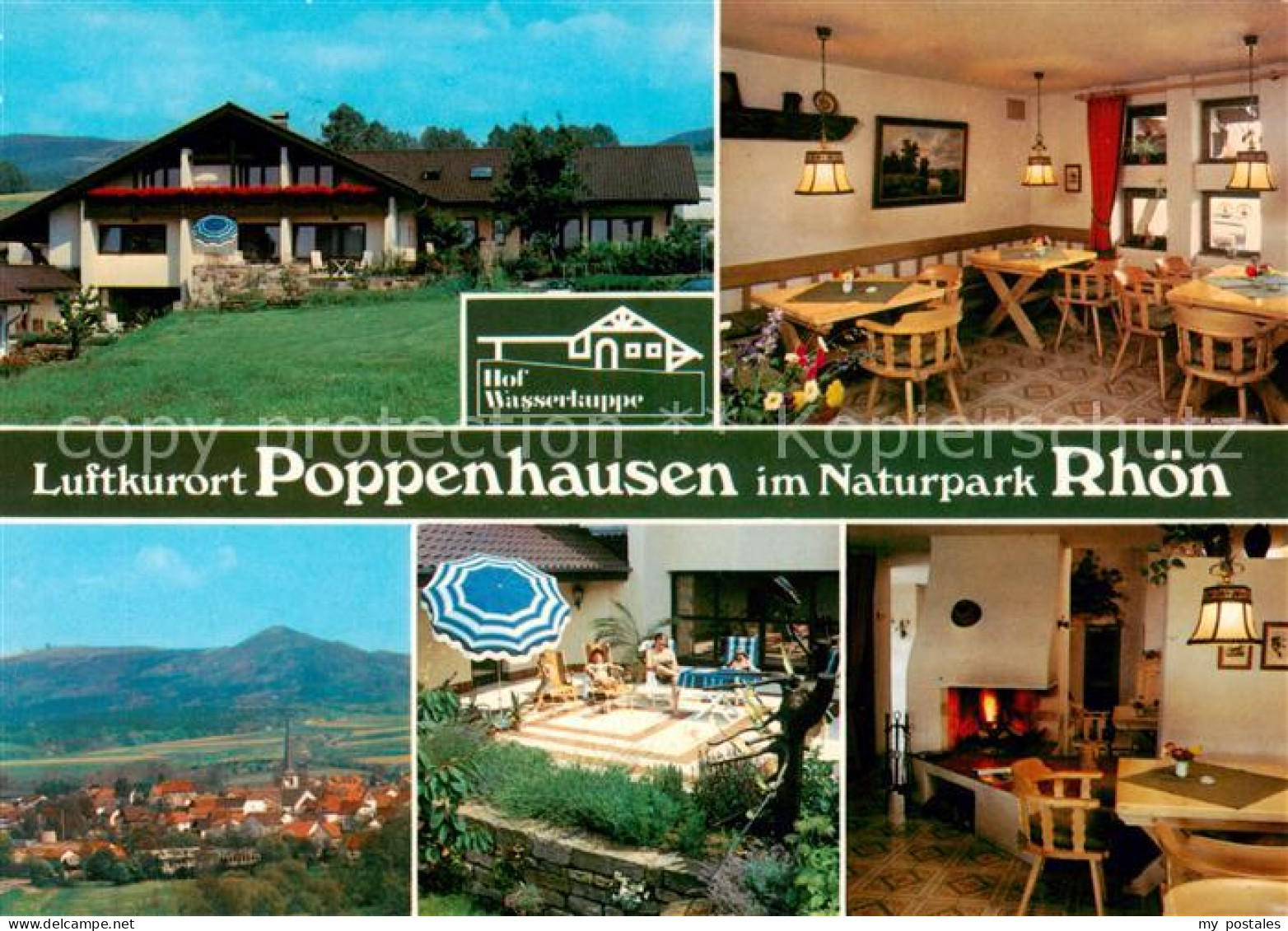 Poppenhausen Rhoen Hof Wasserkuppe im Naturpark Rhoen Teilansichten