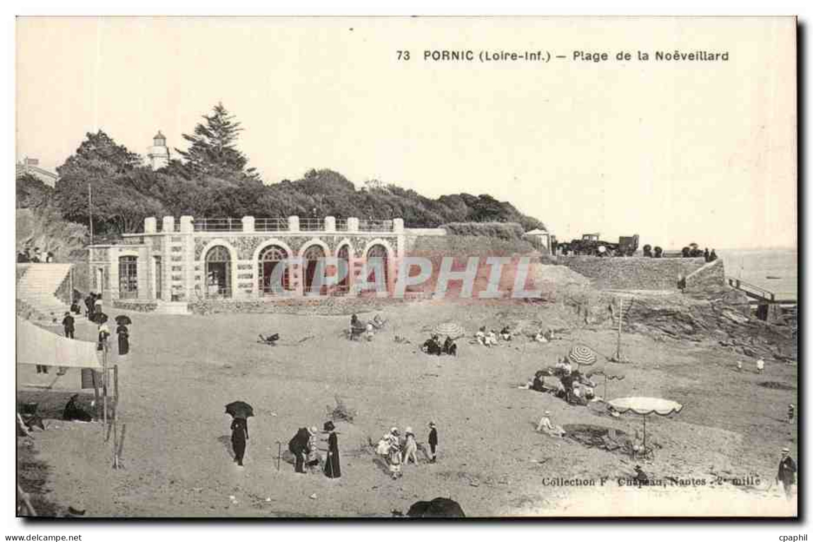 Pornic CPA Plage de la Noeveillard