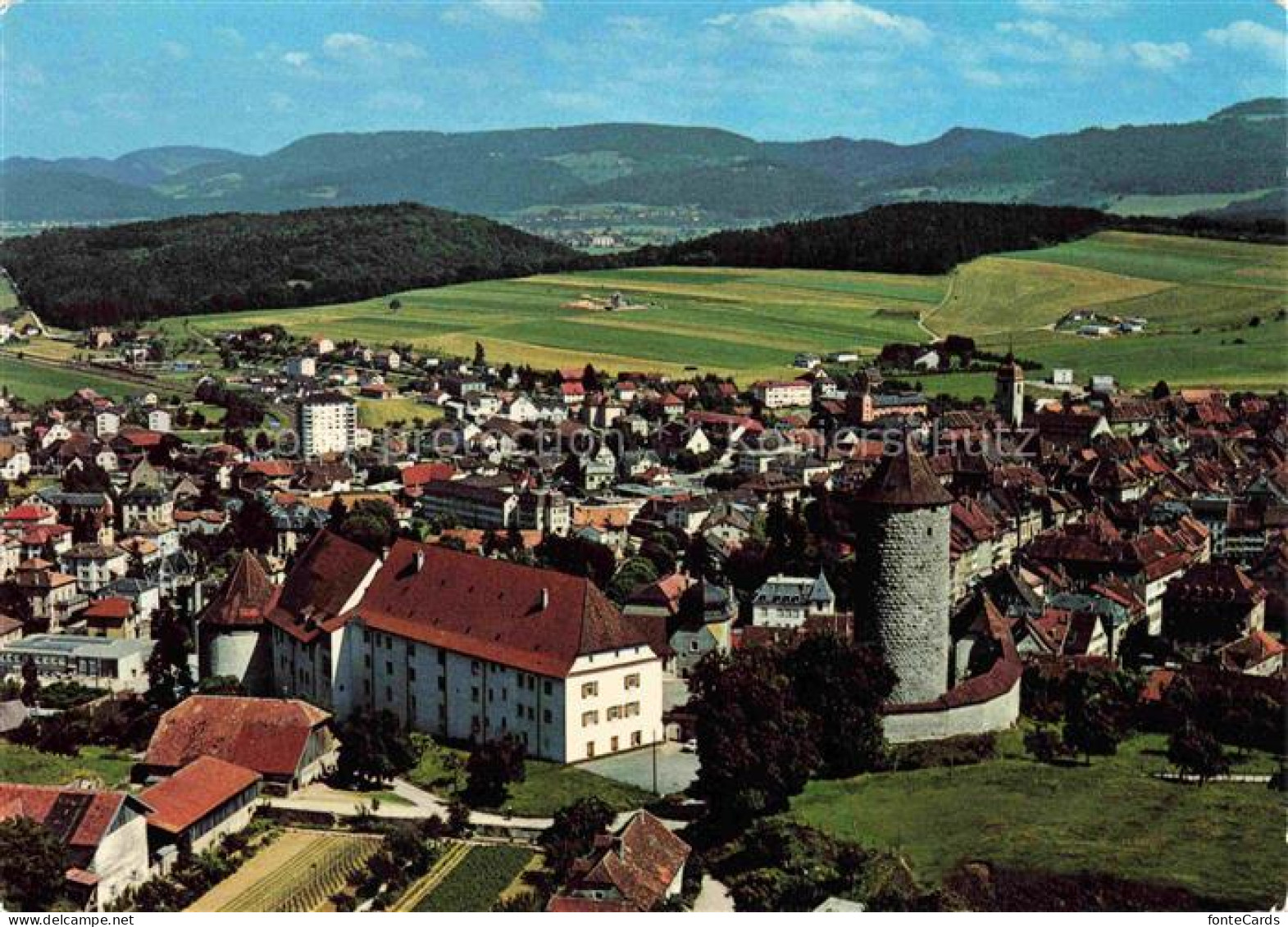 Porrentruy JU Fliegeraufnahme