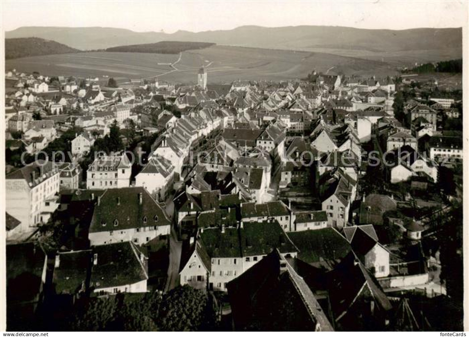 Porrentruy JU Stadtpanorama