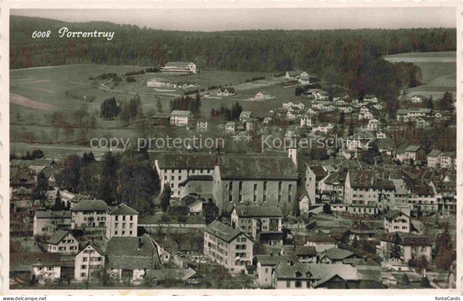 Porrentruy JU Stadtpanorama