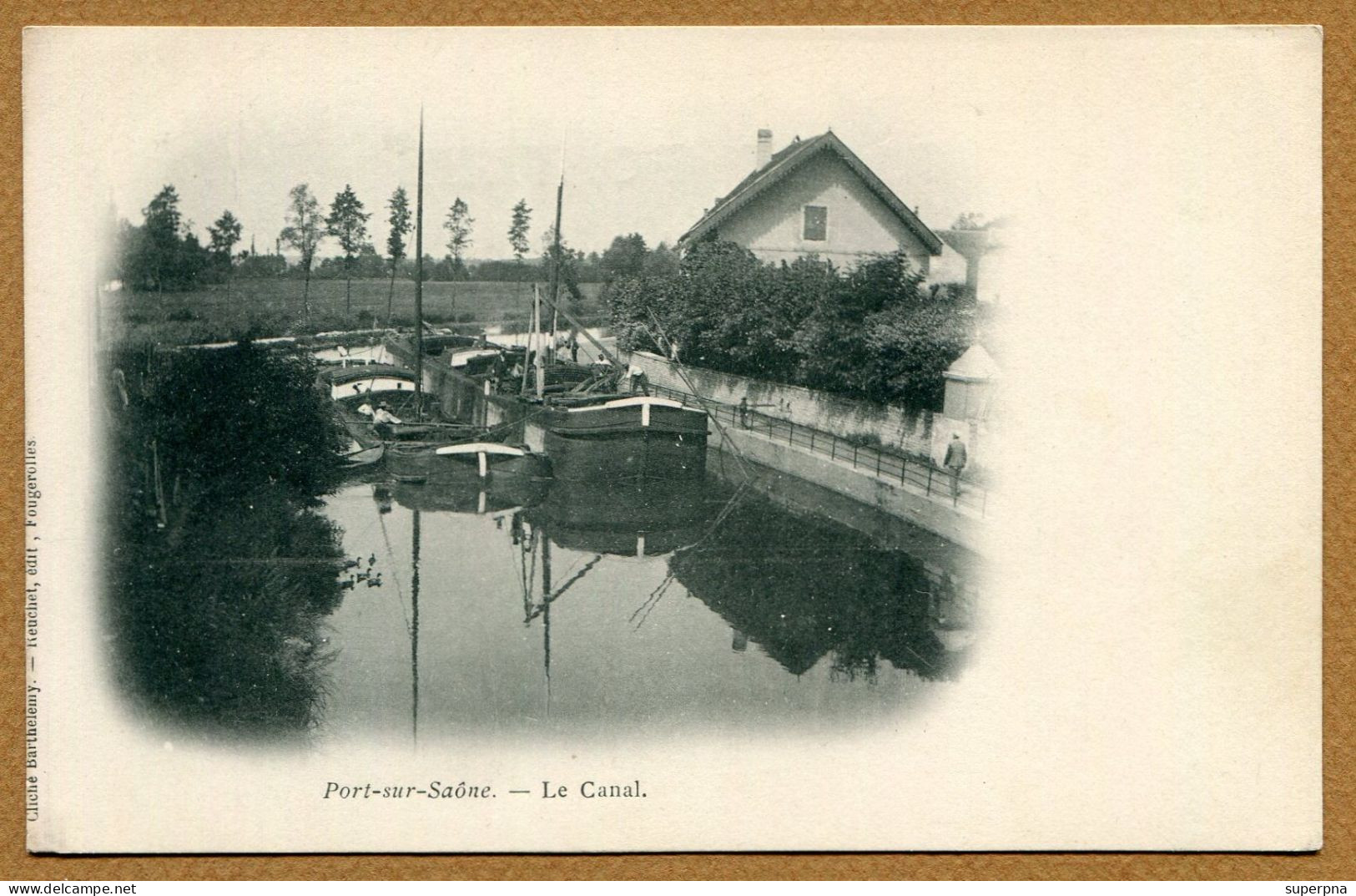 PORT-SUR-SAONE  (70) : " LE CANAL - LES PENICHES "