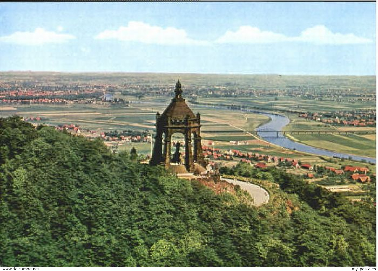 Porta Westfalica Fliegeraufnahme