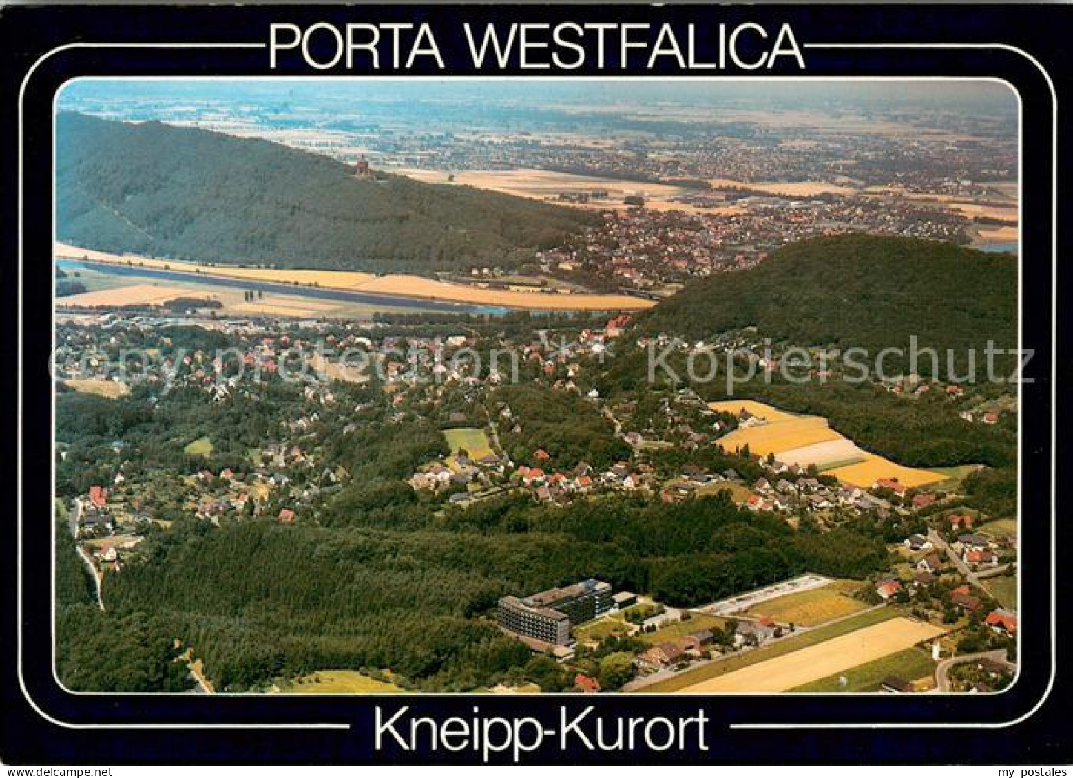 Porta Westfalica Fliegeraufnahme