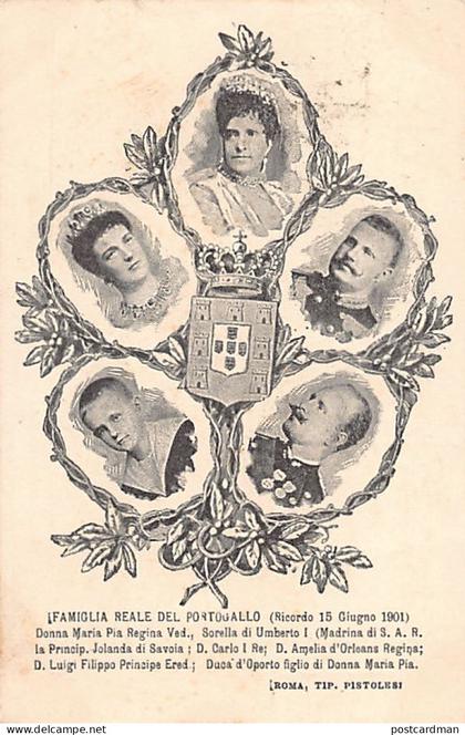 Portugal - Visita da família real portuguesa a Roma (Itália) a 15 de junho de 1901 - Ed. Tip. Pistolesi