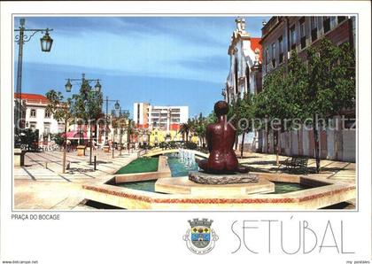Setubal Praca do Bocage Platz Skulptur