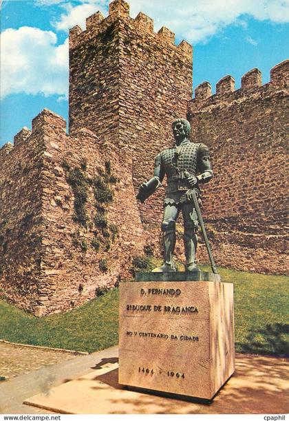 CPM Portugal Braganca Statue de D Fernando