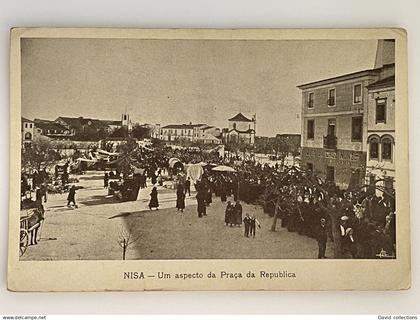 CPA - PORTUGAL- NISA- IUM ASPECTO DA PRAÇA DA REPUBLICA