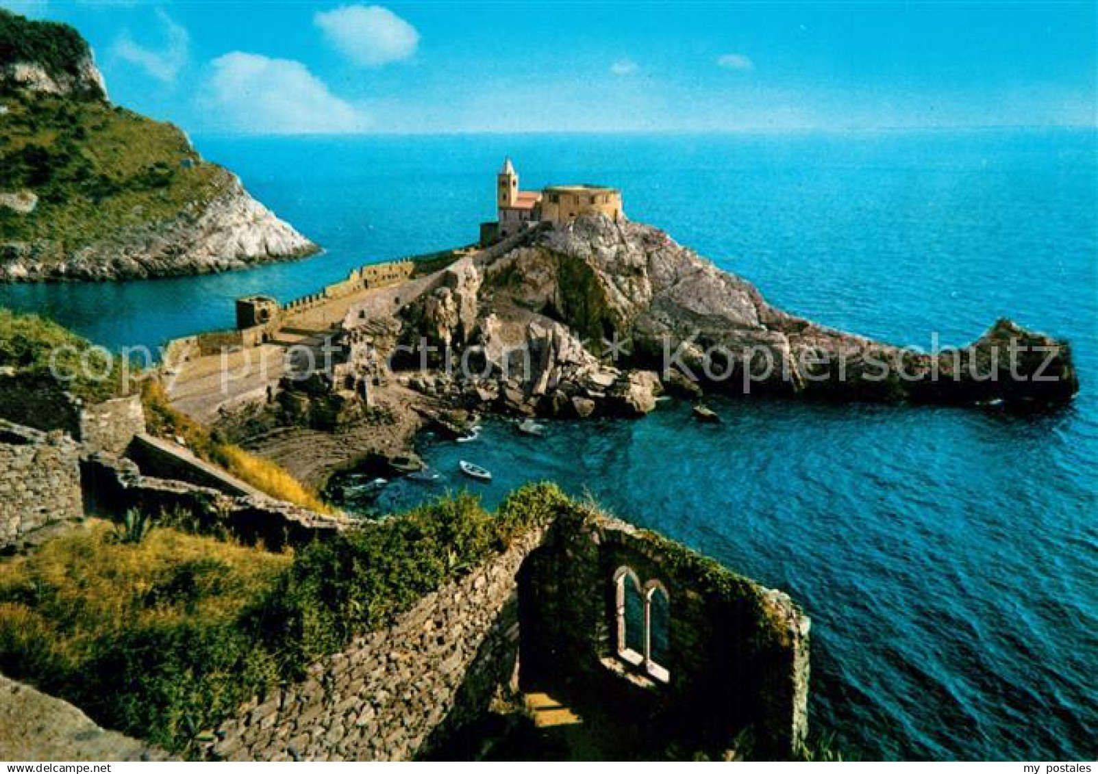 Portovenere Fliegeraufnahme San Pietro